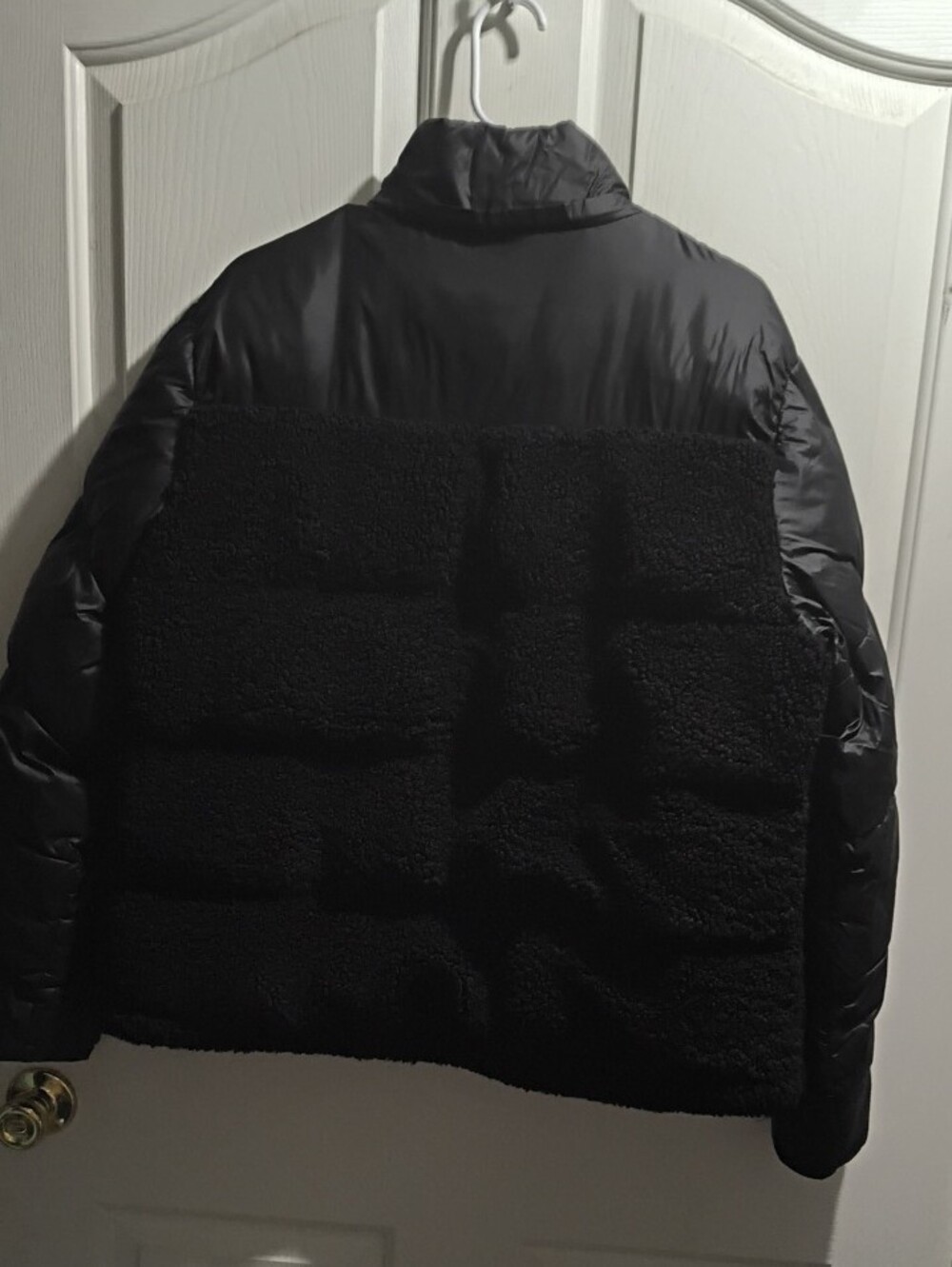a.n.a Black Contrast-Texture Bomber Jacket - Picture 3 of 3